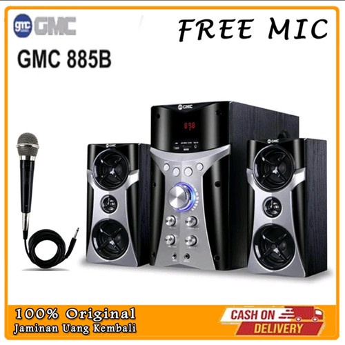 Speaker GMC 885B Salon Aktif USB Radio Memory Speaker Radio Bluetooth Garansi Resmi terbaru