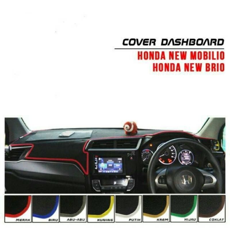 Aksesoris Cover Dashboard Mobil All New HONDA BRIO RS BRV/ MOBILIO TAHUN 2016-2022 FREE ANTISLIP