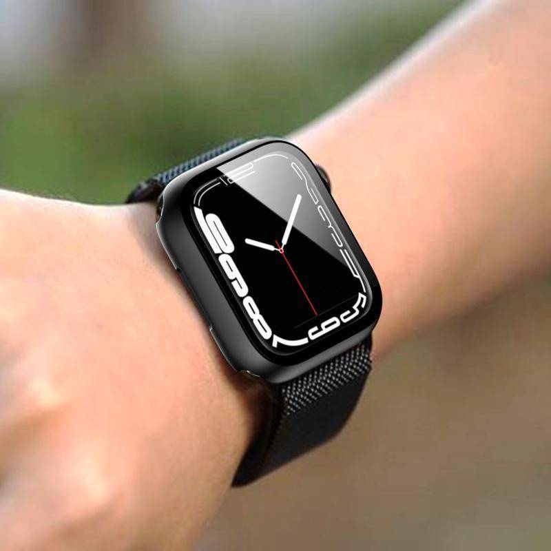 Kaca Pelindung Layar iWatch Seri 8 7 6 5 4 3 2 1 SE SE2 Ukuran 45mm 41mm 44mm 42mm 38mm 40mm