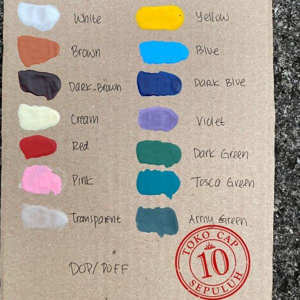 Cat pinggir kulit spon imitasi Vether Dop/Doff - Orange