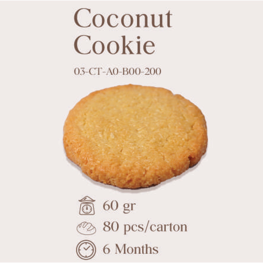 

COCONUT COOKIE FRESH/READY-TO-EAT (KARTON)