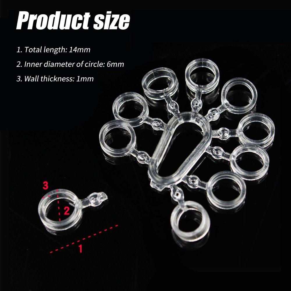 Top 30pcs Band Umpan Pelet PE Putih Hot Elastis Stretcher lure Pelet