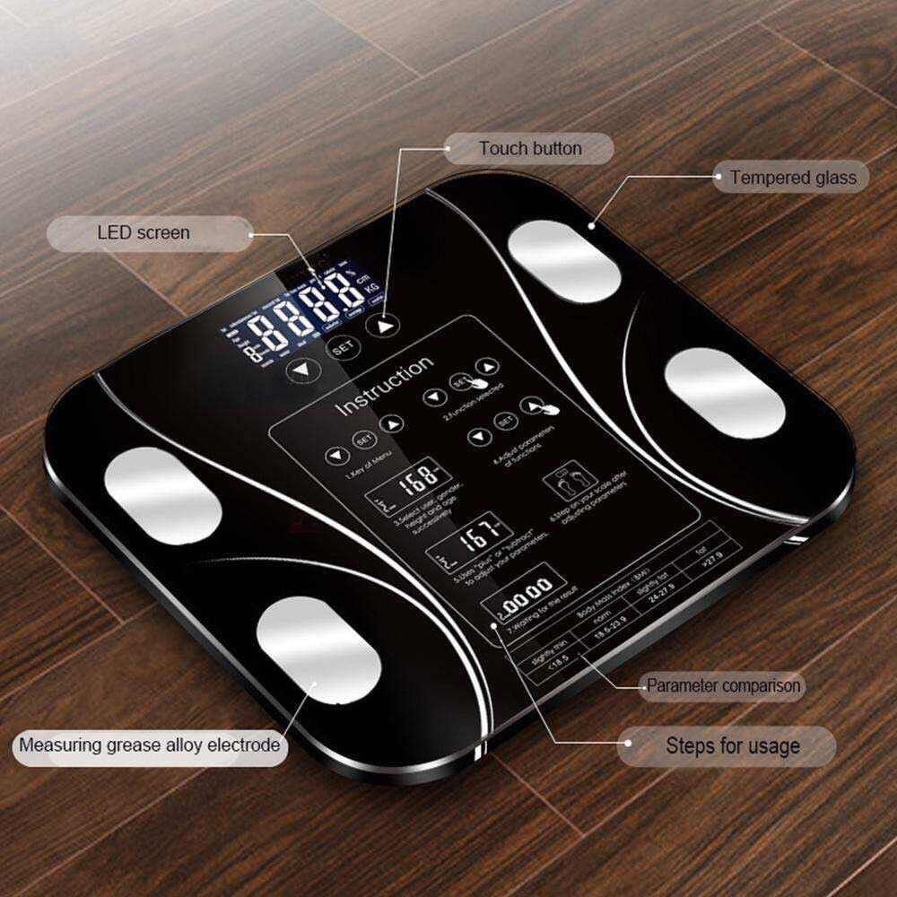 Timbangan Badan Digital Body Fat Monitor with App Smart Weight Scale Timbangan Badan WS