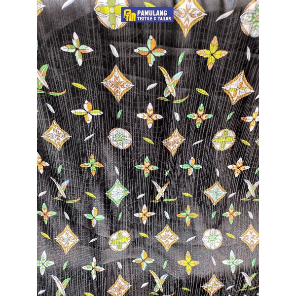 Kain LV ORIGINAL Silk Branded Motif || Harga Per Setengah Meter (50 cm)