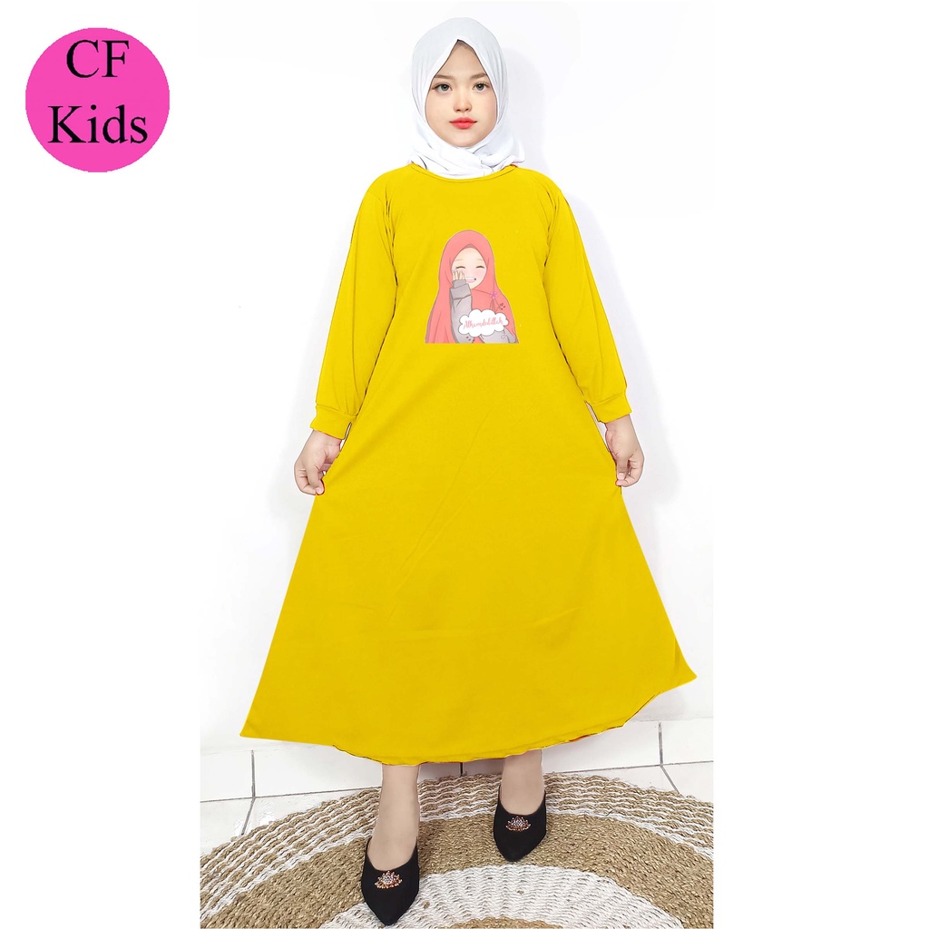 Gamis Anak Perempuan DTF Alhamdulillah CKids