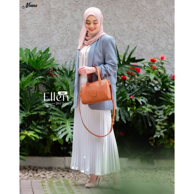 Tas Ellen Selempang by Nunna Bag Original/ Tas 2 in 1 Handbag& Slingbag