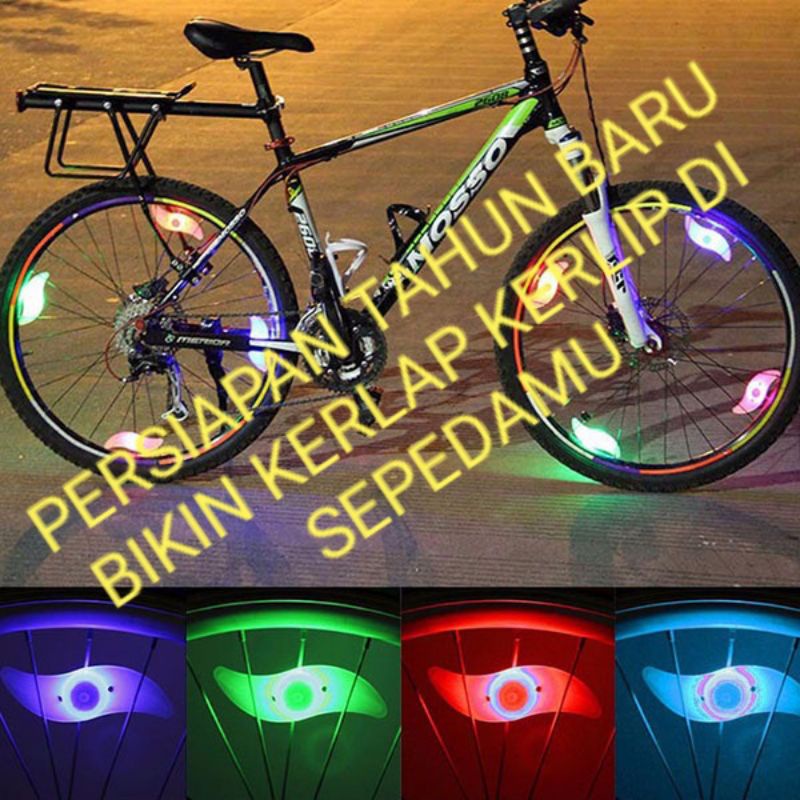 LAMPU DEPAN SEPEDA/LAMPU COP BAN/LAMPU KINCIR/AKSESSORIS SEPEDA