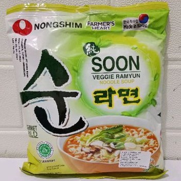 

NONGSHIM SOON VEGGIE RAMYUN NOODLE SOUP HALAL 112GRAM
