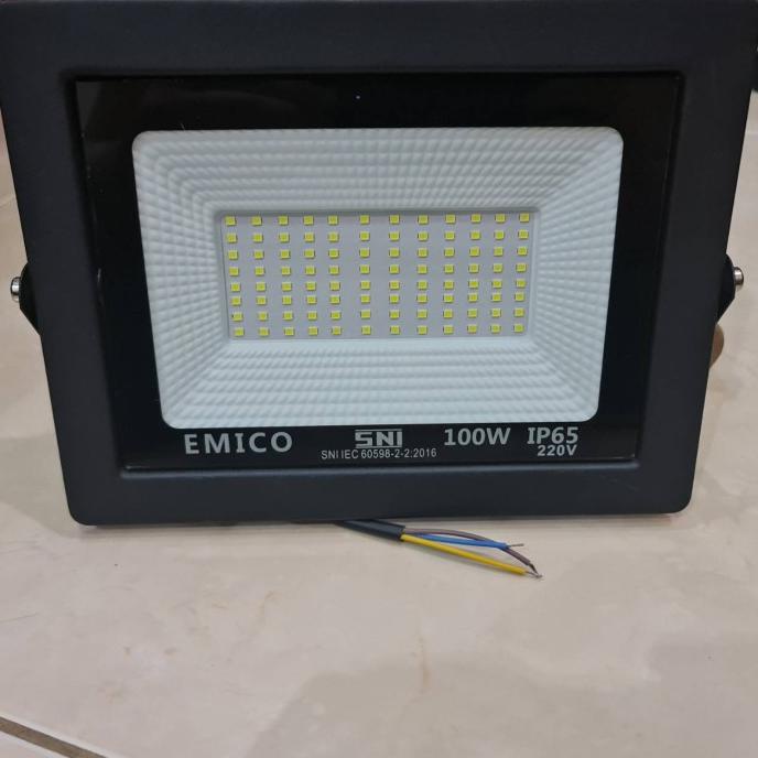 Lampu Sorot 100W PUTIH Emico/Lampu Tembak LED 100 Watt IP65 EMICO