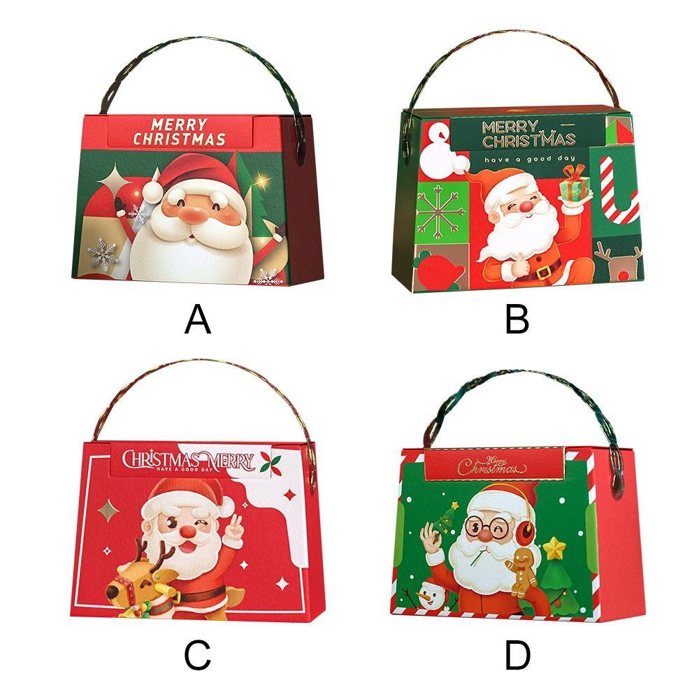 Top 4PCS Christmas Gift Box Kotak Permen Coklat Rias Pesta Berkualitas Tinggi