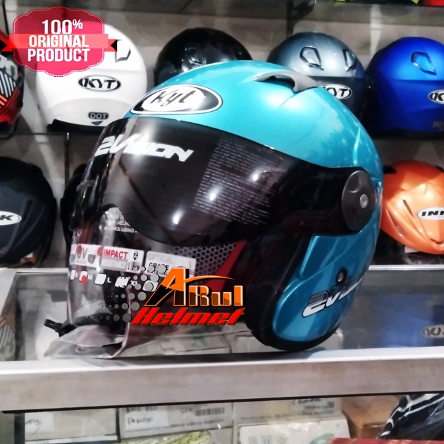 helm kyt 2 vision ice blue original