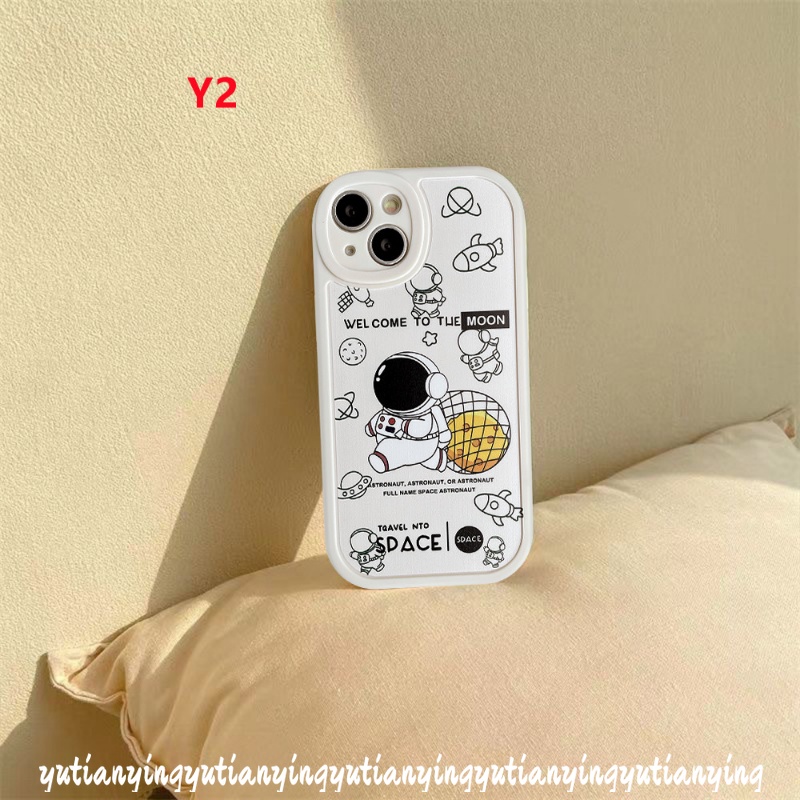 Case Desain NASA Untuk OPPO A96 A76 A57 2022 A55 A77s A36 A16E A3S A16 A15 A94 A95 A5S A31 A92 A16K A54 A74 A1K A33 Az 53 A5 Az A12 7Z 63 Soft Case Desain Astronot 4