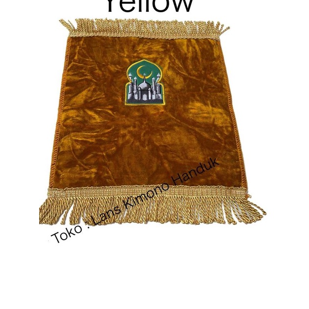 Sajadah Kecil Untuk Kepala Sujud Travel Sejadah Tebal - Yellow
