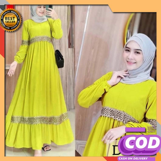 Baju Gamis Maxmara Busana Muslim Terbaru Kondangan Kekinian Busui Danita Dress / Gamis Wanita Matt C