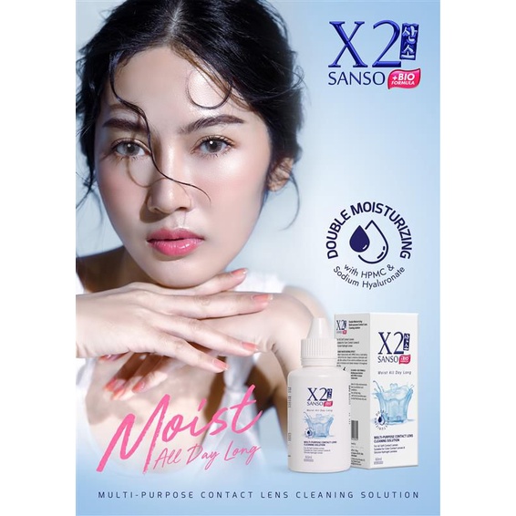 X2 Sanso +Bio Formula 120ml solution air softlens