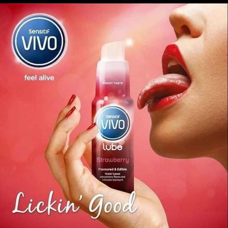 vivo pelumas strawberry lubricant