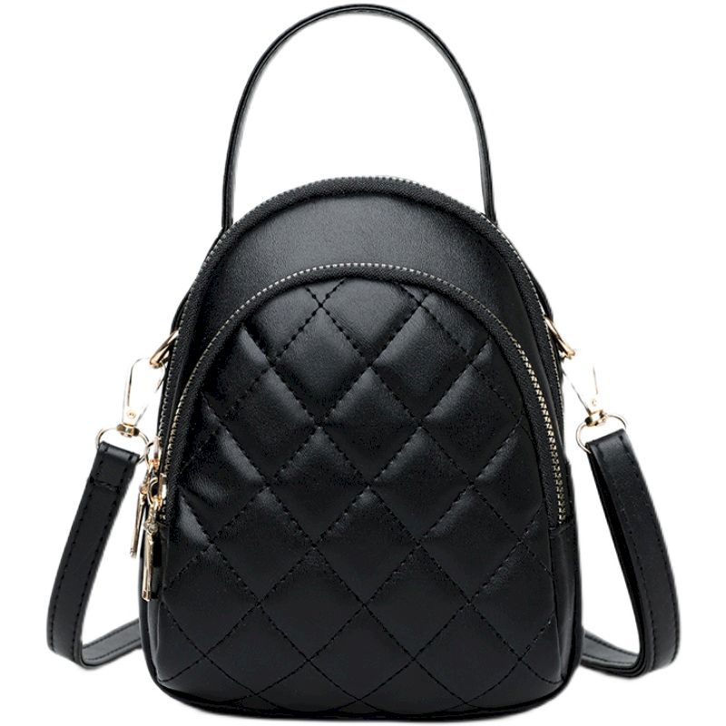 Tas Selempang Wanita Mini Vintage Tas Cewe Kecil Black F239