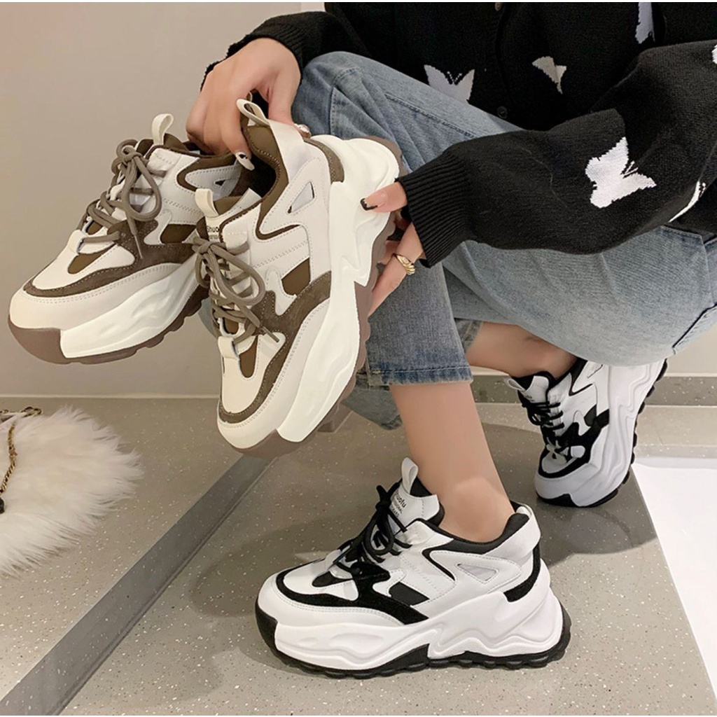 [Original Ber-Hologram] SNEAKYSHOES  SNEAKERS WANITA CASSUAL WOMENT SPORT SHOES KOREA IMPORT PREMIUM - 605