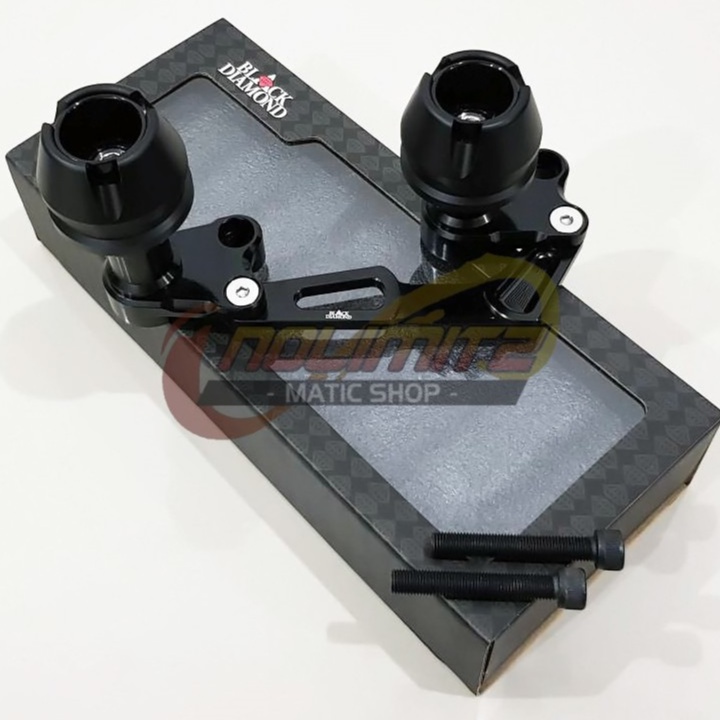 Slider Knalpot Black Diamond Jalu Penahan Anti Crash Aerox 155 NMAX  XMAX Lexi PCX ADV