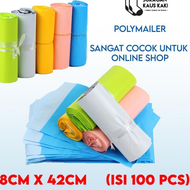 

Packaging Plastik Polymailer Tebal 28x42 Amplop Kantong Kemasan 100 pc - Hijau, 28x42