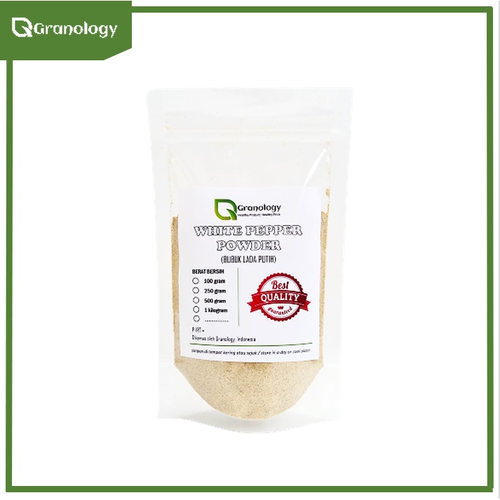 Lada Putih Bangka Bubuk / White Pepper Powder (100 gram) by Granology