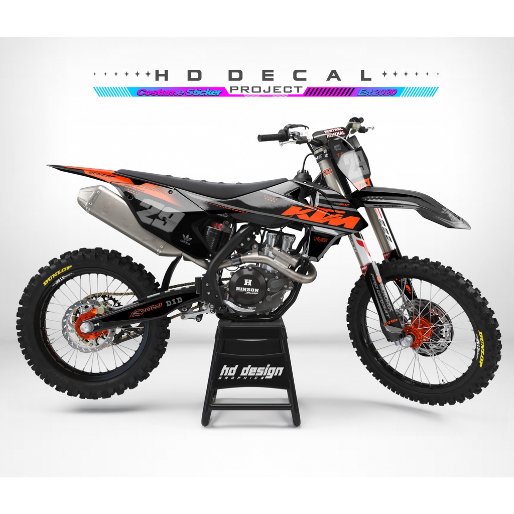 DECAL KTM 250 2017 DECAL STIKER KTM 250 2017 DECAL STICKER KTM 250 FULL BODY CUSTOME