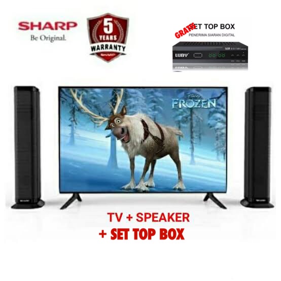 LED TV SHARP 2T-C32BB1i-TB LED TV - Hitam [32 Inch]