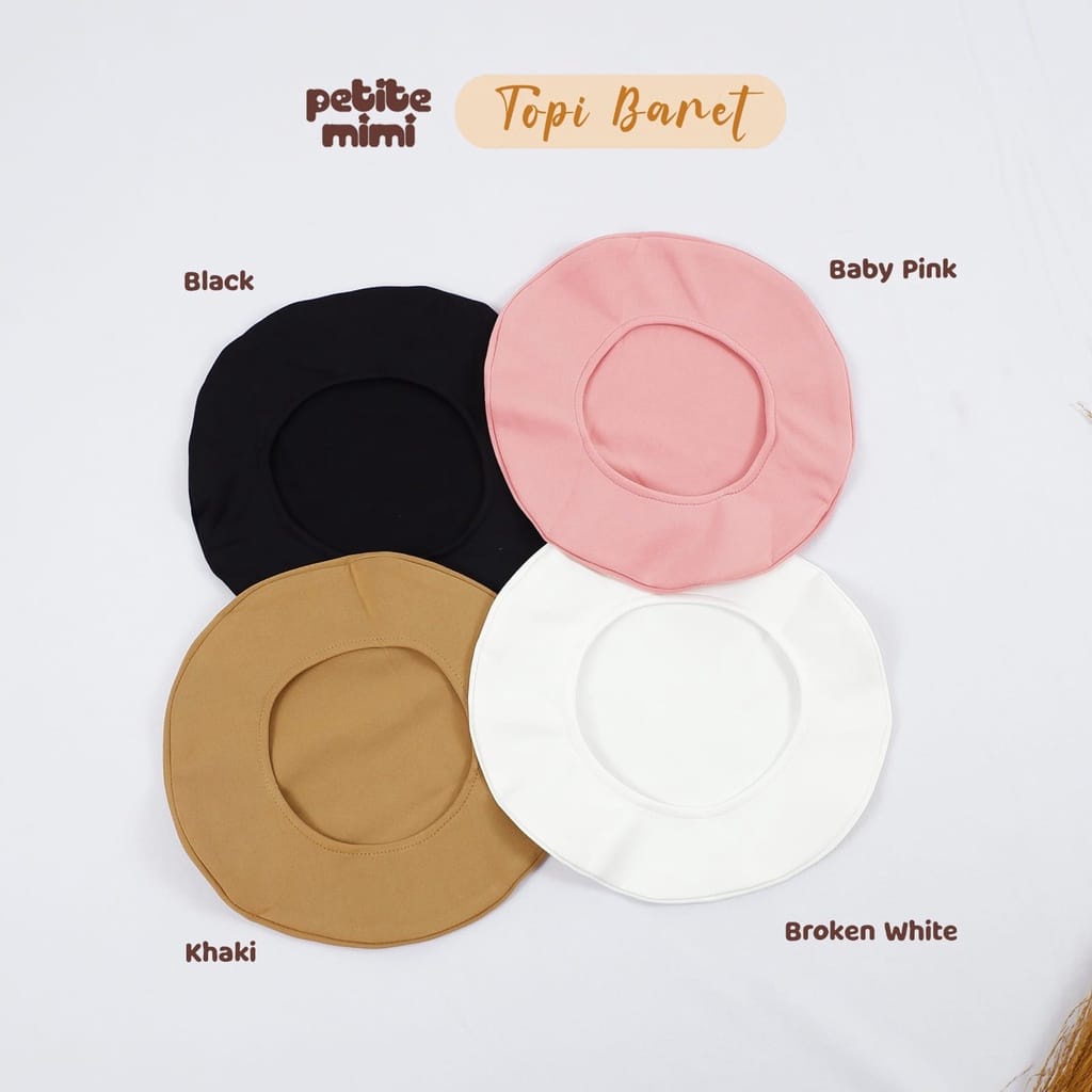 Petite Mimi Topi Baret Baby - Topi Baret Anak - WARNA RANDOM