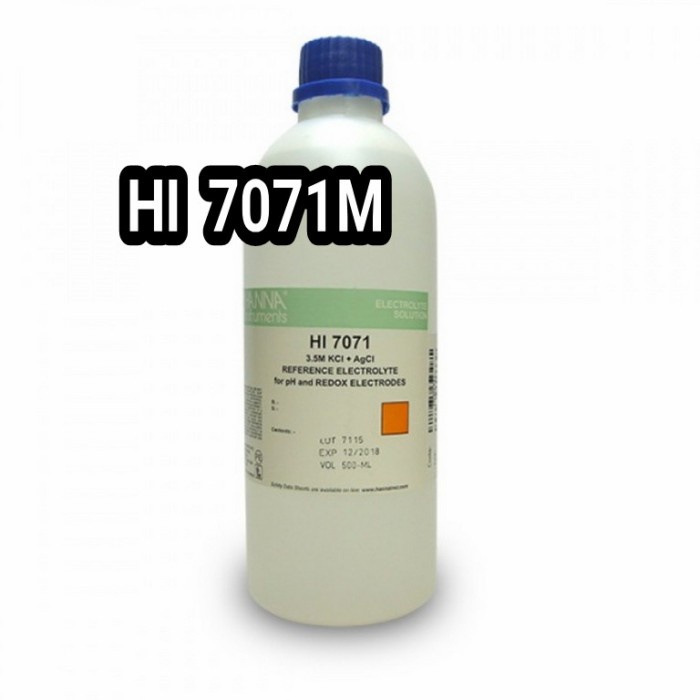 Jual HANNA HI-7071M ELECTROLYTE SOLUTION, 3.5M KCL + AGCL, 230ML