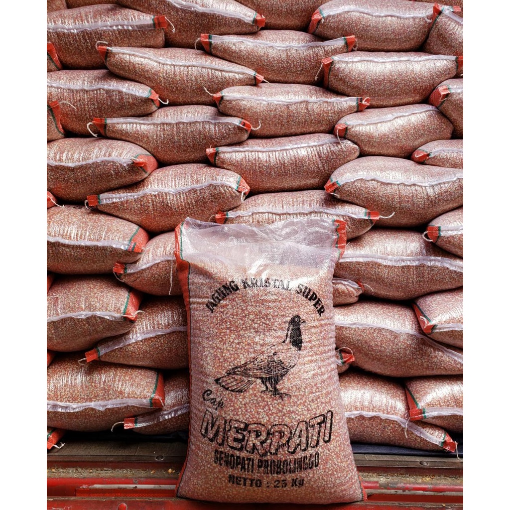 Jagung Kristal Super Cap Merpati Probolinggo 25kg Pakan Burung Merpati