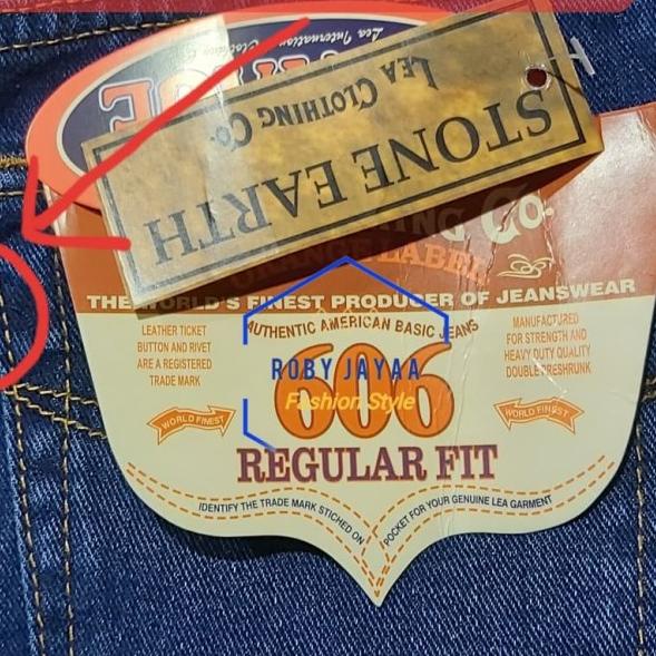 Celana Jeans Pria LEA 606 - Blue-black, 30