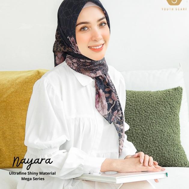 HIJAB VOAL MOTIF PRINTING - YOUTHSCARF SIGNATURE MEGA SERIES - NAYARA - nayara + er