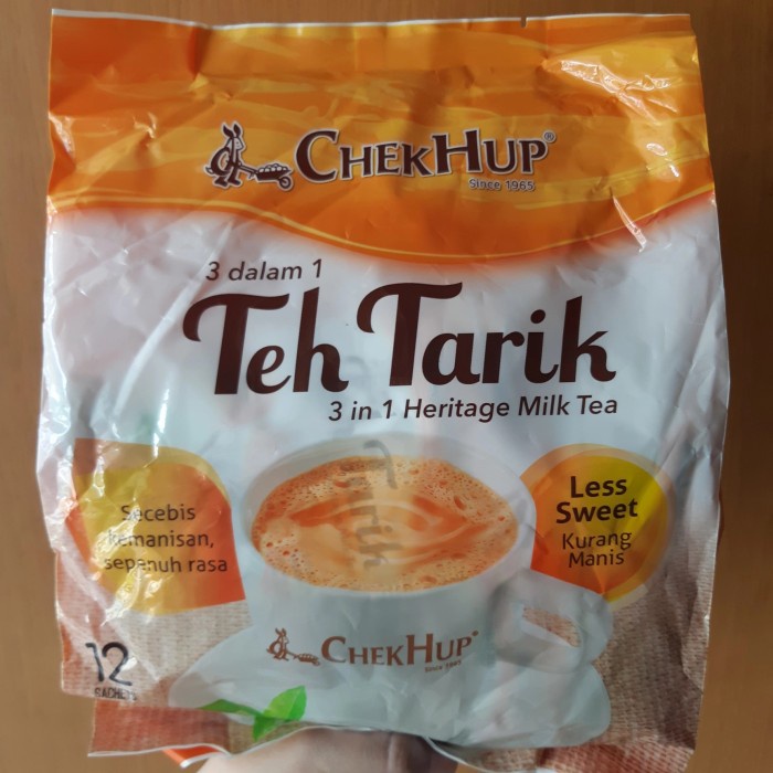 

BISA COD Chek Hup 3in1 heritage milk tea less sweet teh tarik kurang manis /TEH DIET/TEH