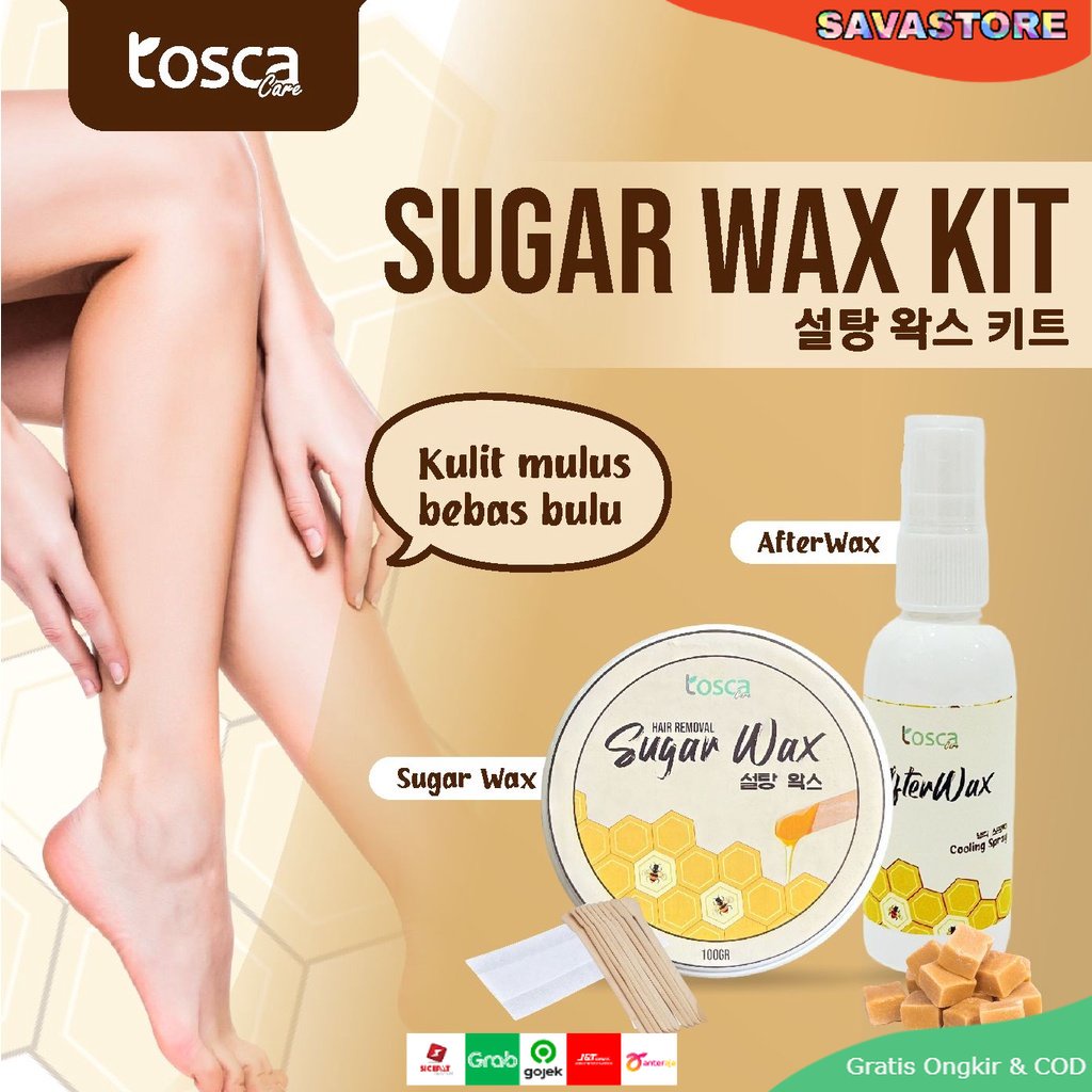 SUGAR WAX TOSCA Waxing Tanpa Sakit | Waxing Ketiak | Penghilang Bulu Ketiak Bulu Kaki