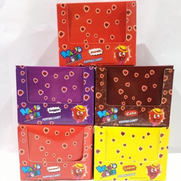 

TERLARIS Magic Pops Permen Pletak Pletok Box / Magic Pops Popping Candy 40s /PERMEN LUNAK/PERMEN VIRAL/PERMEN MILO/PERMEN YUPI/PERMEN JADUL/PERMEN KARET