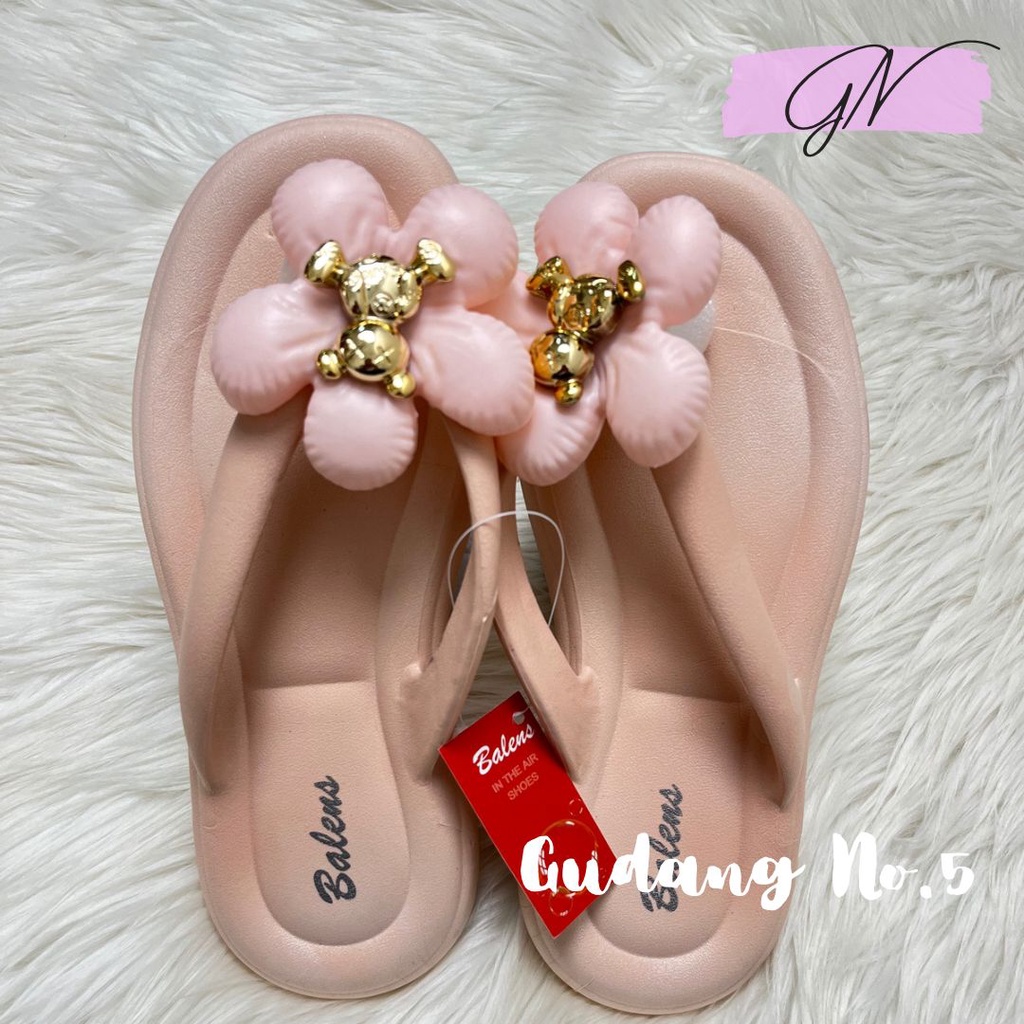 GN-9001+12B Sandal Jepit Jelly Model Pita Wanita Import Balens PCU