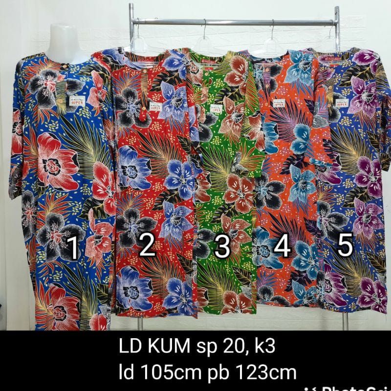 DASTER PANJANG LONGDRESS JUMBO BUSUI KANCING DEPAN BATIK KENCANA UNGU ASLI ORIGINAL LABEL BIRU PREMI