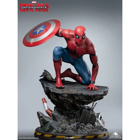 Statue Queen Studios 1/4 Captain America Civil War - Spider-Man Premium Edition