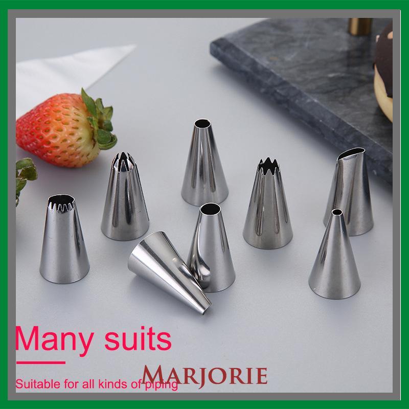 Cupcake Nozzles Stainless steel piping nozzle Stainless steel piping nozzle Spuit Baking Cake Decorator-MJD