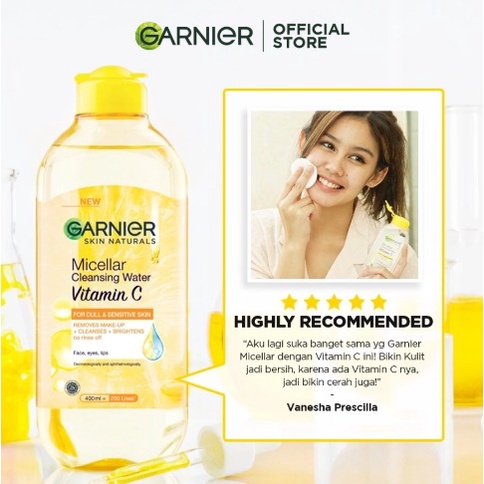 micellar water vitamin c 125ml untuk kulit bersih dan cerah