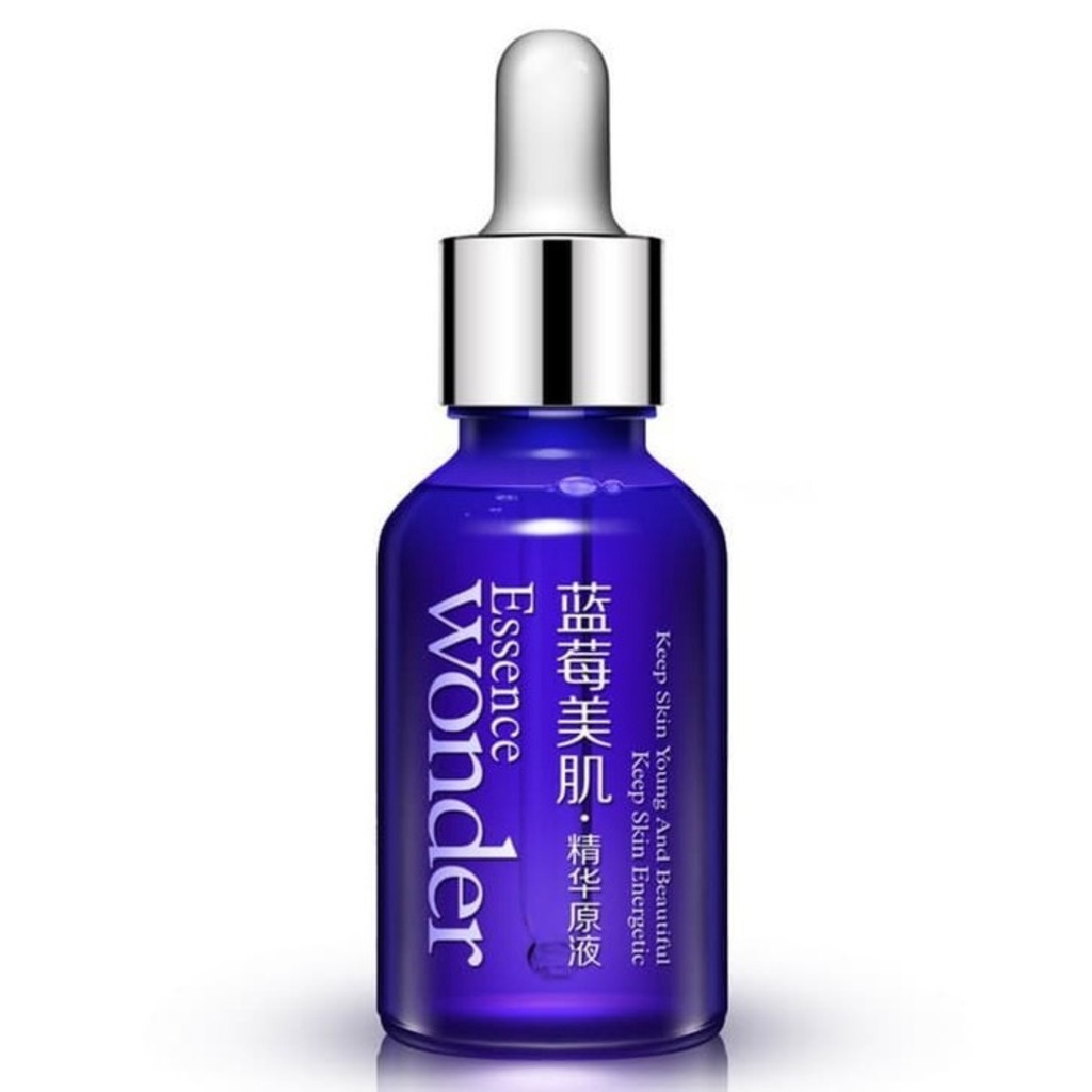 [100% Asli] Serum Ampuh Pemutih untuk Wajah Glowing Skincare Wonder Essence Blueberry Whitening Anti Aging 15ml