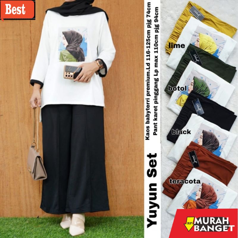 model dress terbaru 2022 TERBARU BISA COD )) BAJU YUYUN SET BY VALENT