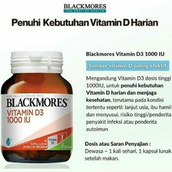 ♥️Nafris♥️Blackmores Multivitamins + Minerals 1 Tablet Sehari Isi 30 Tablet|Blackmores Vitamins 1000 IU|60 Kapsul| (Membantu Memelihara Kesehatan) BPOM Halal