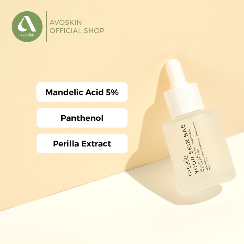 AVOSKIN Your Skin Bae Serum Mandelic Acid 5% + Panthenol + Perilla Extract (30ml)