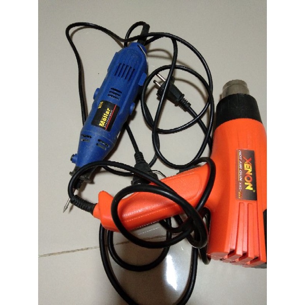 mini grinder & hot air gun