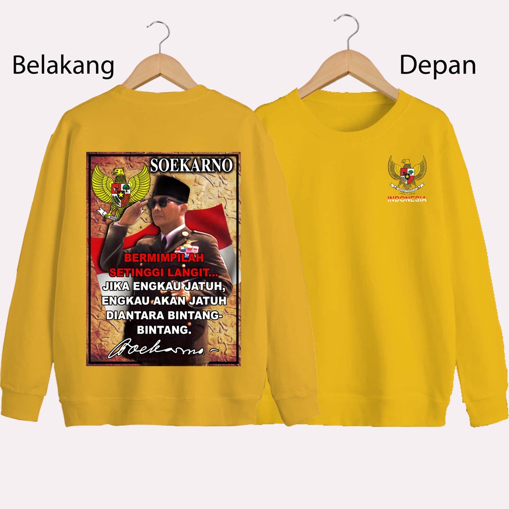 SWEATER UNISEX DB SUEKARNO 3 PRIA DAN WANITA SWEATER JUMBO