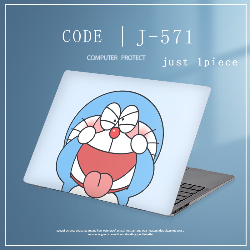 1pc Universal Custom Stiker Laptop Motif Doraemon Decal Untuk Dell inspiron 5520 5521 N5010 Vostro 5560 12 13 14 15.6 Inci Netebook Pelindung Kulit Cover Case LGBT Pride Skins