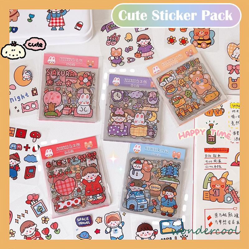 20PCS/Set Stiker Motif Kartun Korea Lucu Anti Air Dekorasi pola kecil Handbook Scrapbook DIY-Won