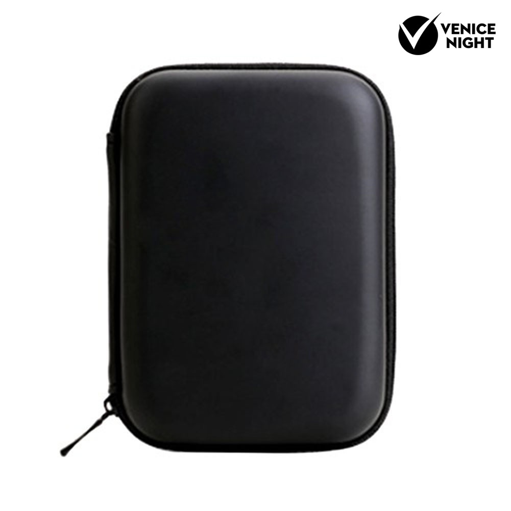 (VNEP) (Berkabel) Portabel Ritsleting Penutupan Earphone 2.5 inch Hard Dive Memory Card Storage Case Bag