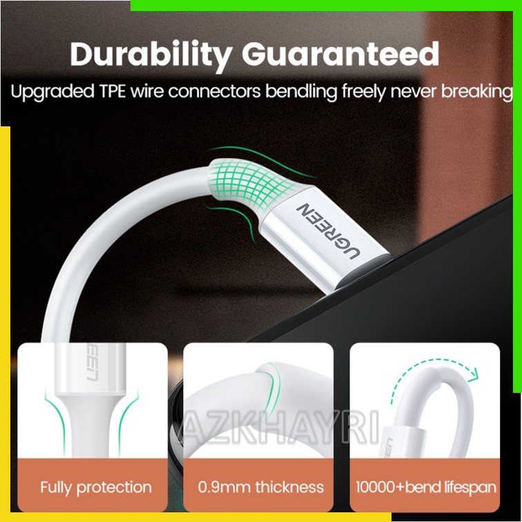 UGREEN Original MFi Certified USB To Lightning 2.4A Kabel Data Charger Iphone X 11 12 13 6 7 8 9